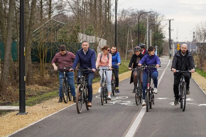 Rybniczanie mogą korzystać z traktu pieszo-rowerowego w Niedobczycach
